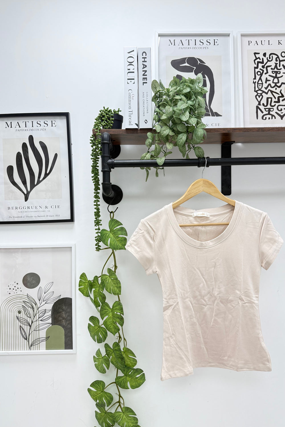 SOFTLINE  STRETCH CAP SLEEVE T-SHIRT (15342521516416)