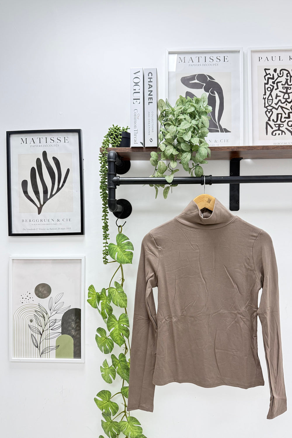 SOFT LINE STRETCH HIGH NECK T-SHIRT (15342537933184)