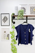 GOLD BUTTON SIDE TIE TANK TOP (15343869002112)