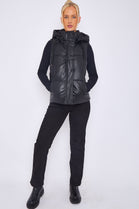 CORA SHORT PU PADDED WAIST COAT (8765162356984) (15310291337600)