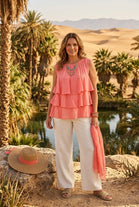 SLEEVELESS TIERED TOP