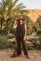 SLEEVELESS TIERED TOP