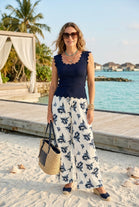 FLORAL PRINT WIDE LEG TROUSER(MIXED COLOUR PACK)