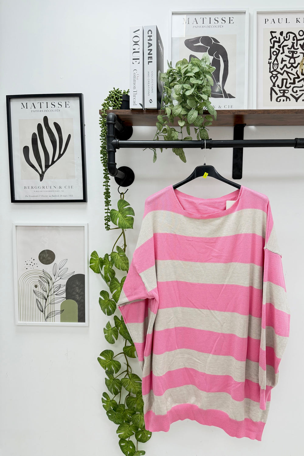 STRIPE KNIT JUMPER DRESS (15351465607552)