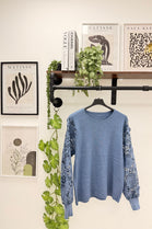 FLORAL LACE SLEEVE JUMPER (15358103814528)