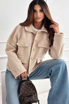 BOUCLE GOLD BUTTON JACKET (15357495837056)