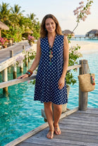 POLKA DOT SLEEVELESS TUNIC