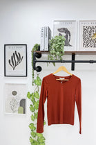SOFTLINE STRETCH V-NECK T-SHIRT (15360585859456)