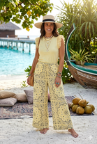 BANDANA PRINT WIDE LEG TROUSERS