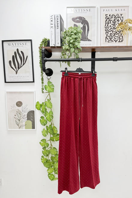 SEQUIN FLARE TROUSER (15364417880448)