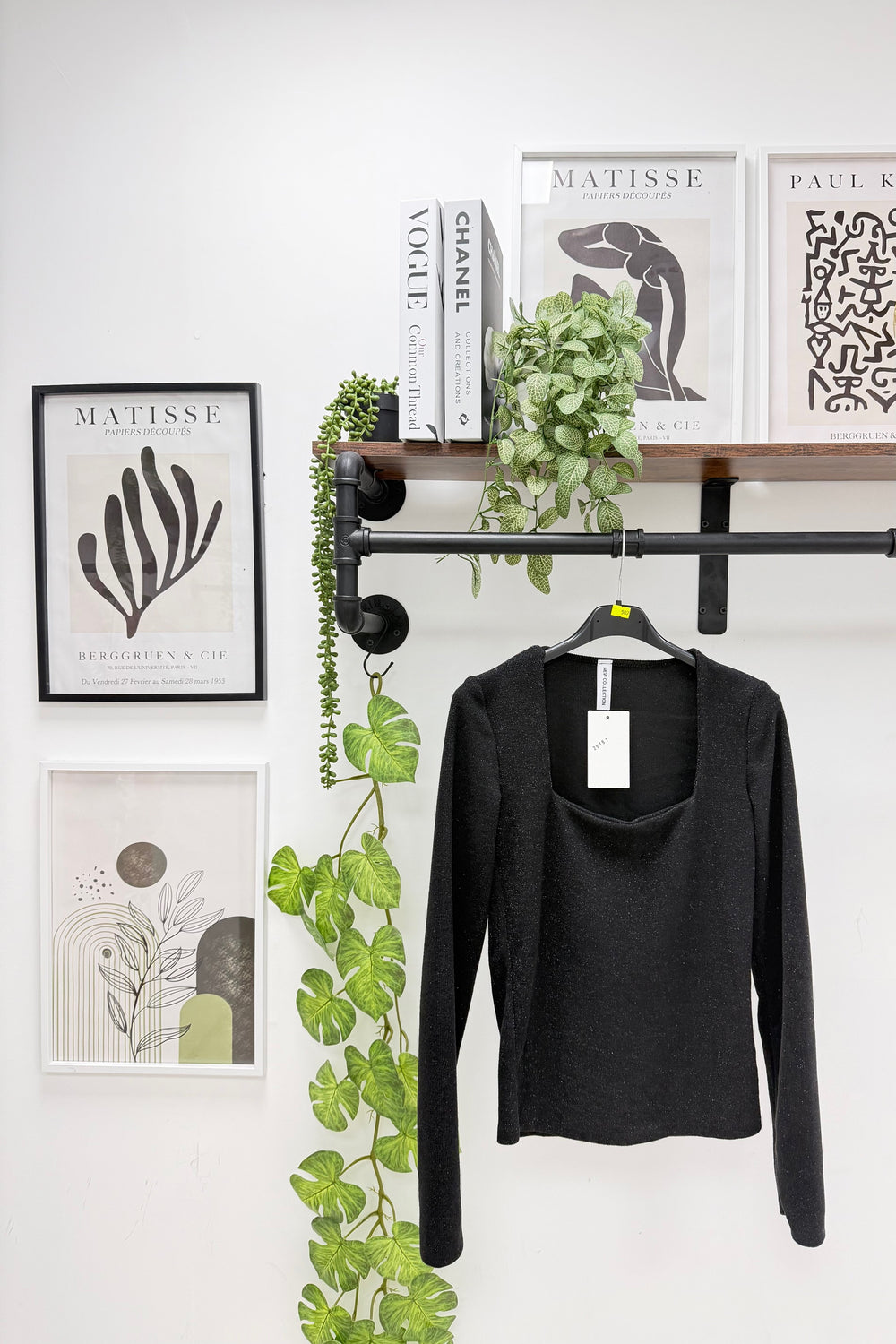 SQUARE NECK LONG SLEEVE TOP (15364370792832)