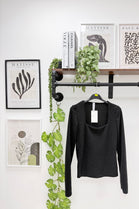 SQUARE NECK LONG SLEEVE TOP (15364370792832)