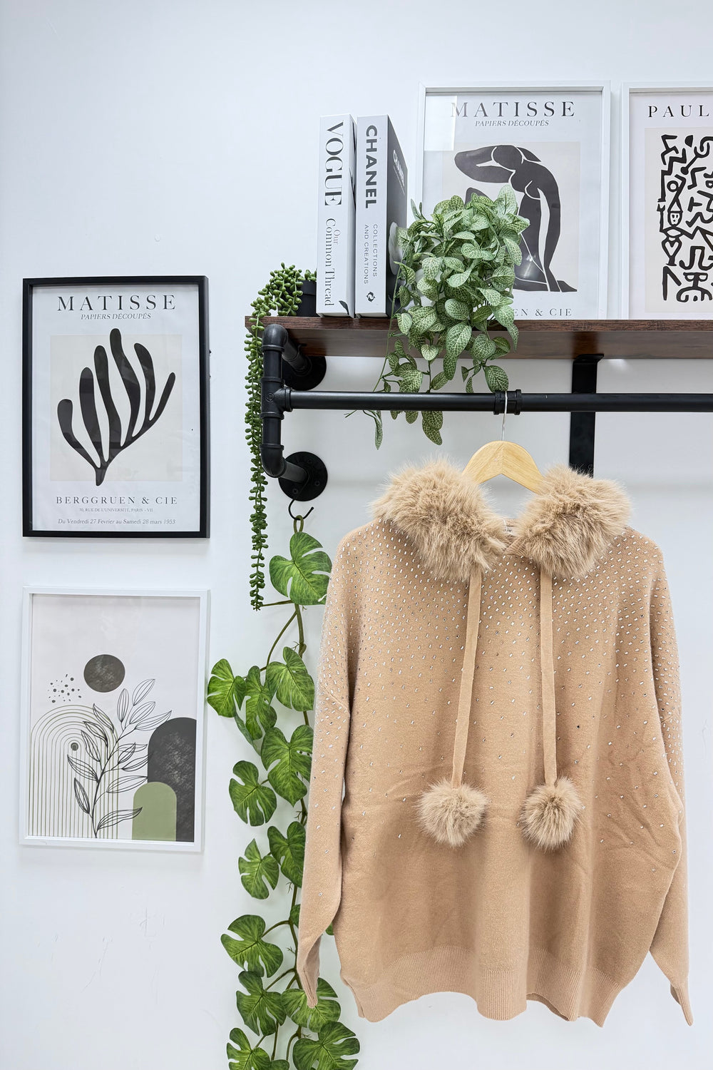 SEQUIN FURR HOODIE (15364444291456)