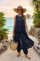 HIGH LOW FRILL DETAIL SET