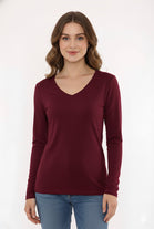 BASIC LONG SLEEVE V-NECK VEST