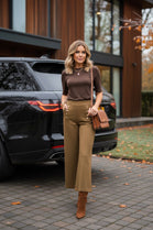 SOFTFEEL STRETCH CAP SLEEVE T-SHIRT