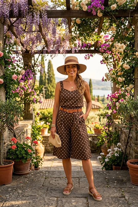 POLKA DOT BURMUDA SHORTS