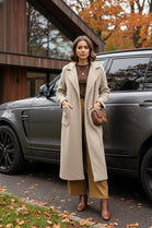 BOUCLE BELTED  COAT
