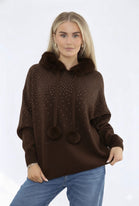SEQUIN FURR HOODIE