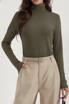 SOFT LINE STRETCH HIGH NECK T-SHIRT