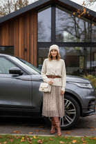 PRINTED MESH JUMPER DRESS