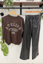 SLOGAN KNITTED JUMPER