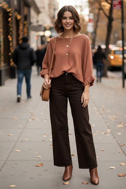 FRILL SLEEVE JUMPER
