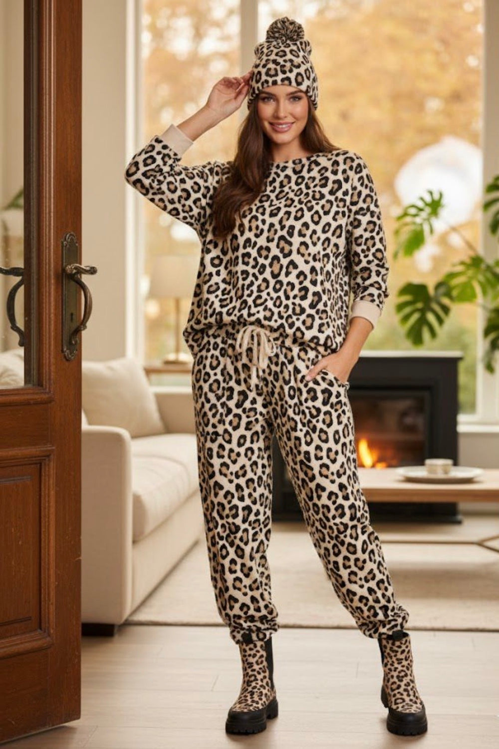 LEOPARD PRINT CO-ORD SET