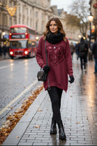 SEQUIN HEART ZIP SWEAT