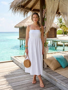 CAMI BUBBLE HEM MIDI DRESS