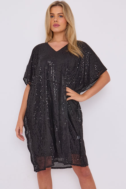 BODIE SEQUIN V-NECK TUNIC (14780266807680)