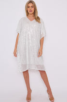 BODIE SEQUIN V-NECK TUNIC (14780267430272)