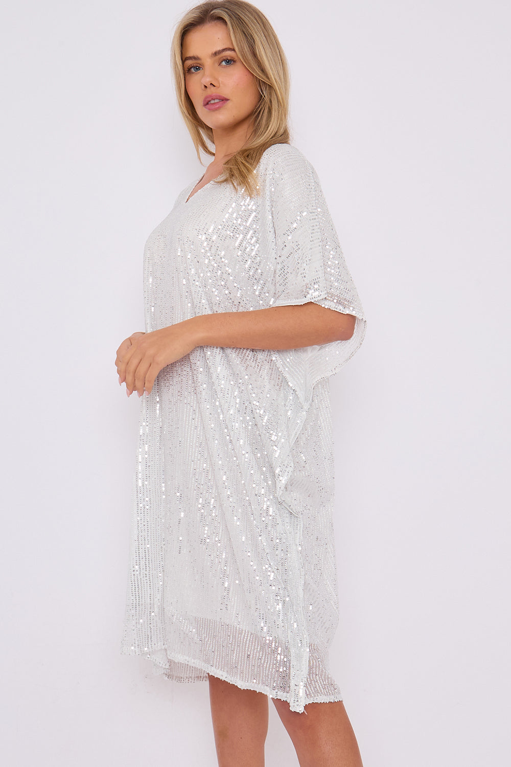 BODIE SEQUIN V-NECK TUNIC (14780267430272)