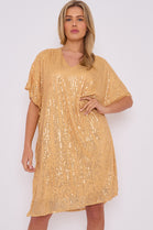 BODIE SEQUIN V-NECK TUNIC (14780264415616)