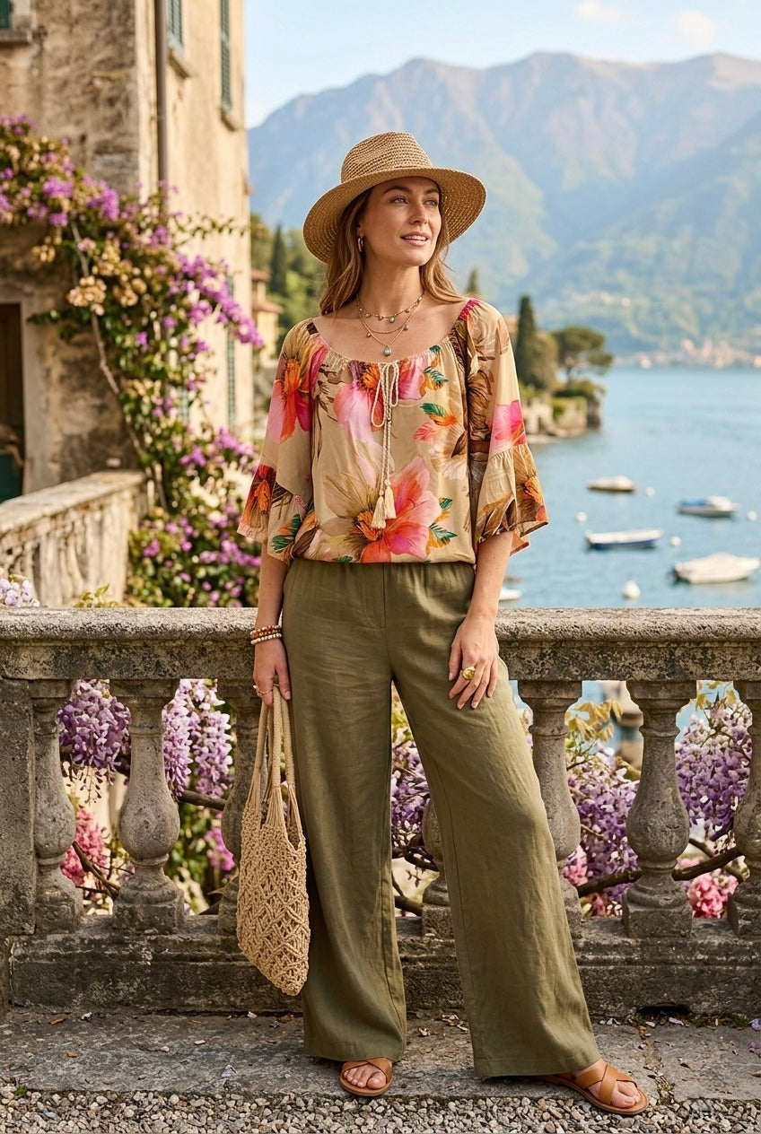 FLORAL OFF THE SHOULDER BLOUSE