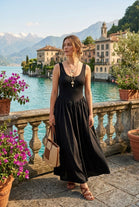 RIBBED SCOOP NECK MAXI DRESS
