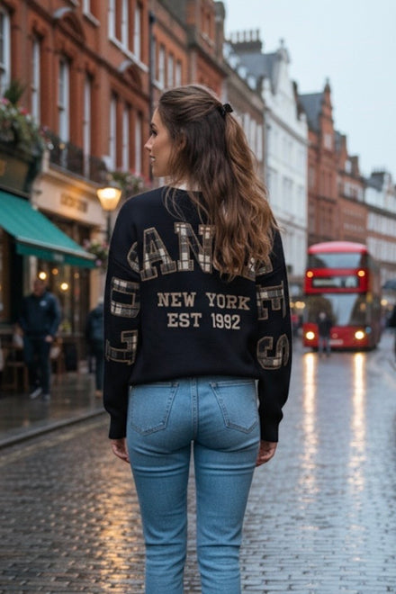 LA SLOGAN PATTERN JUMPER