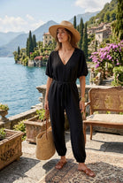 PUFF SLEEVE JUMPSUIT
