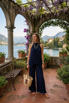 PLEATED ASYMMETRIC TOP LOUNGEWEAR