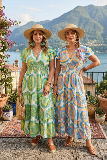 SWIRL PRINT MAXI(MIXED COLOUR PACK)