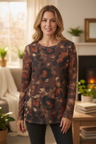 WATER COLOUR  OVERSIZED TOP