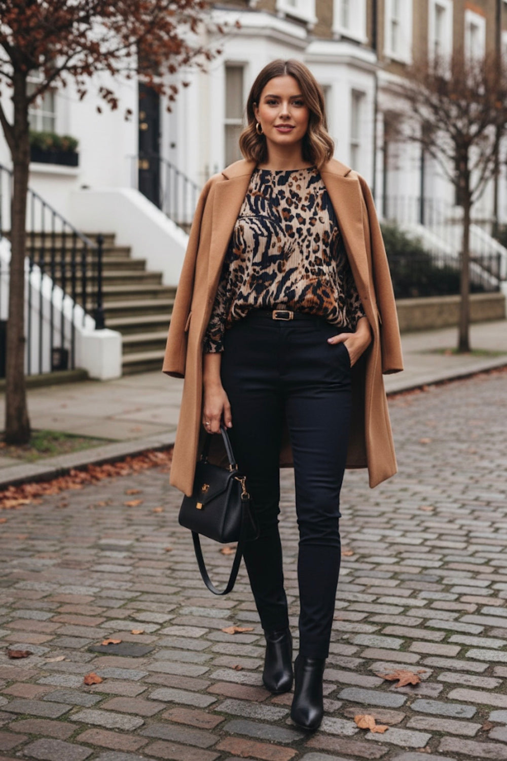 PLEATED ABSTRACT BLOUSE