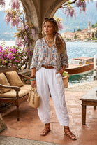 POCKET BARREL TWO FABRIC TROUSER