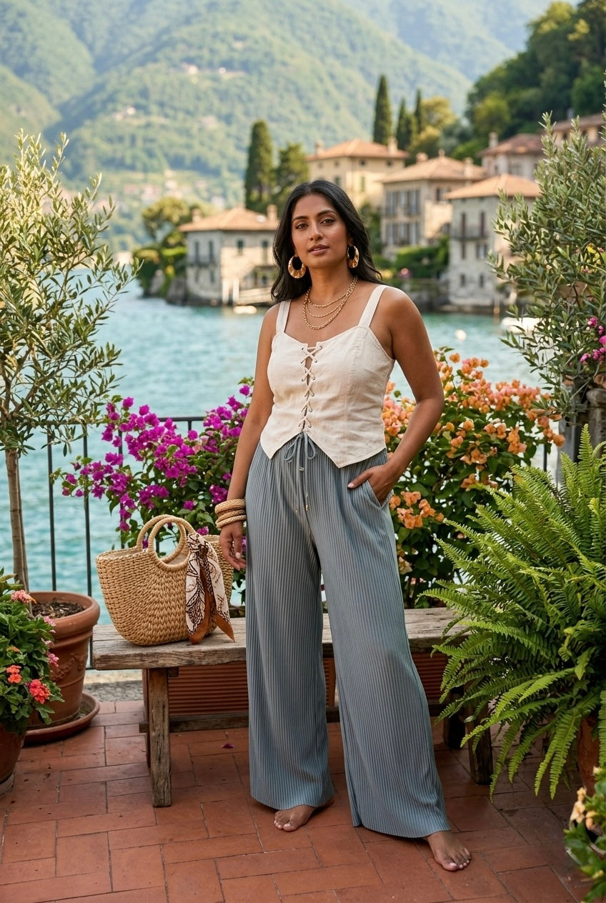 PLAIN PLEATED TROUSERS(MIX COLOUR PACK)