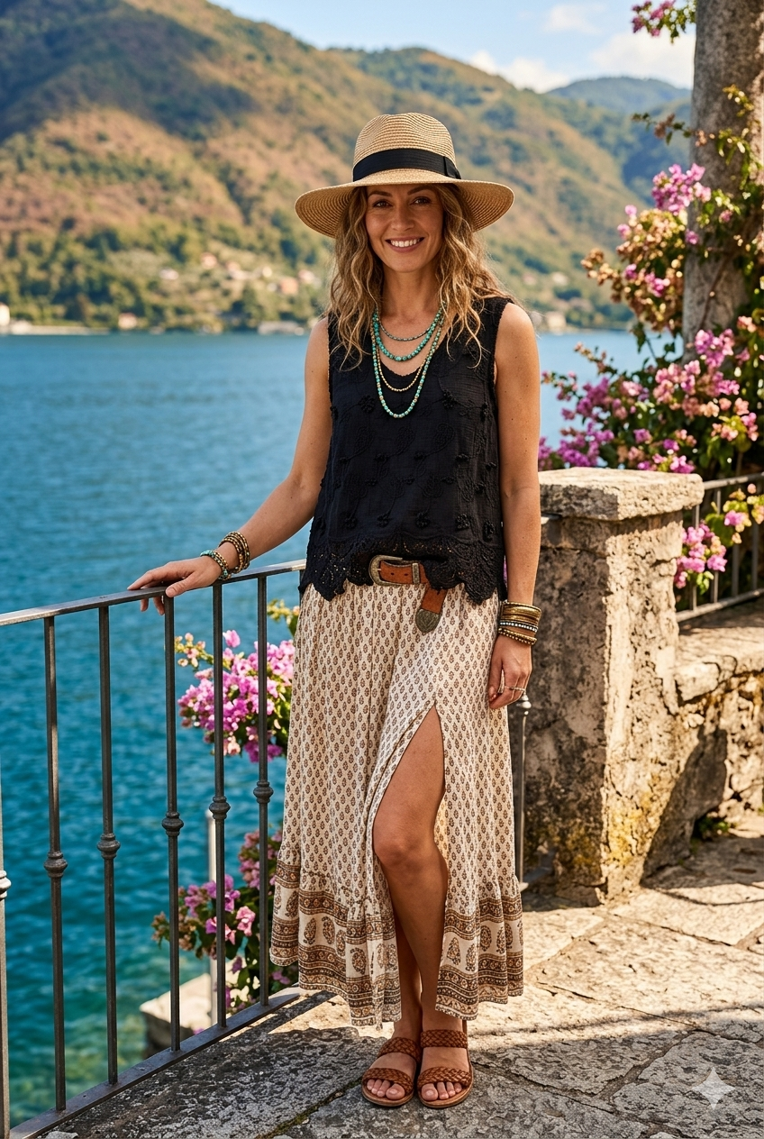 EMBROIDERY LACE OVERLAY TOP
