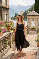 ELASTICATED SPLIT LEG TROUSER