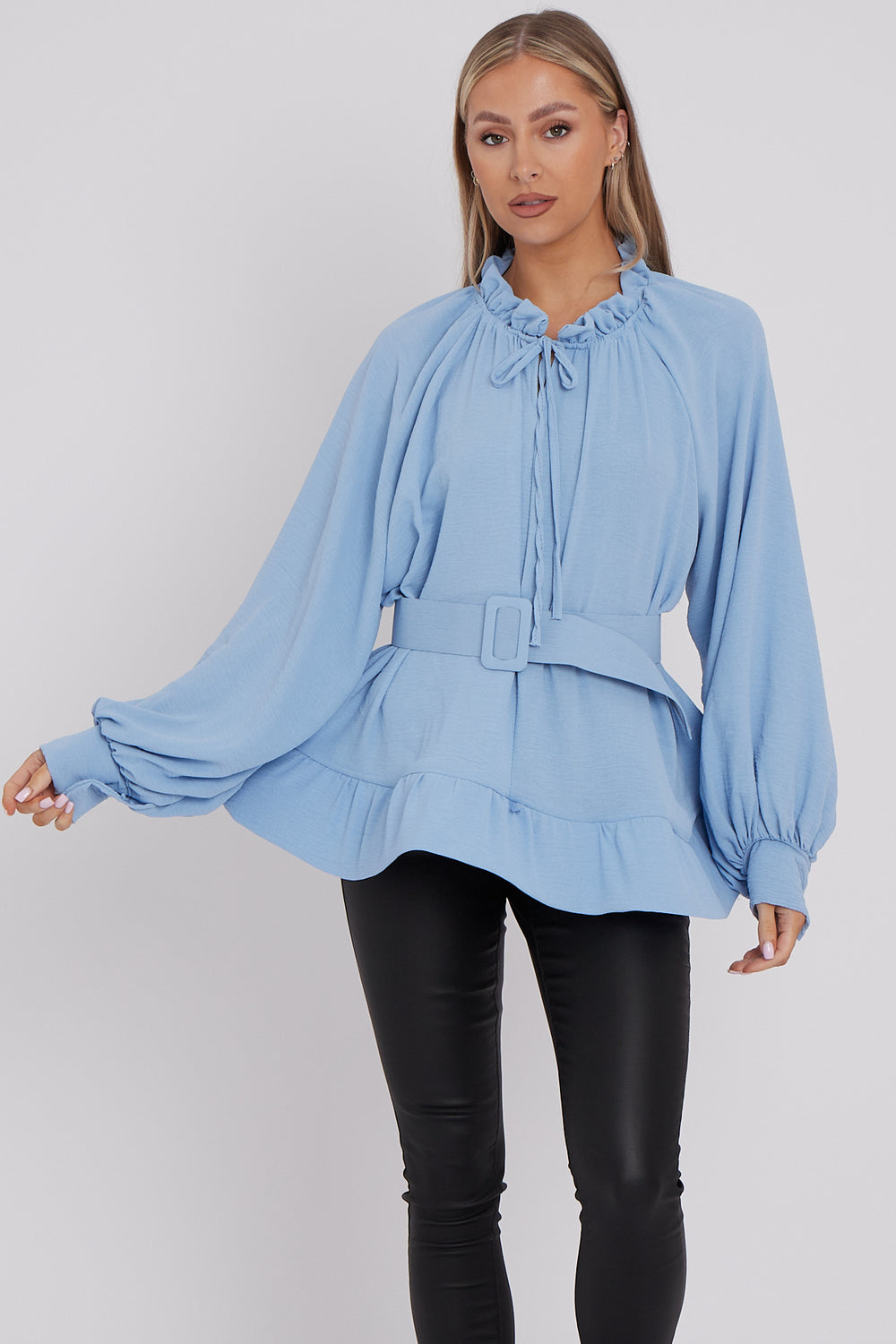 BELTED OVERSIZED TOP (8277303492856)