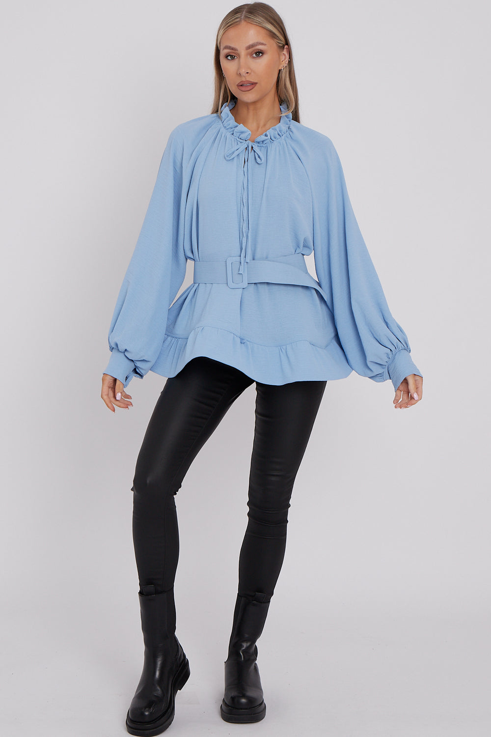 BELTED OVERSIZED TOP (8277303492856)