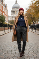 RUCHED SLEEVE BASIC TOP