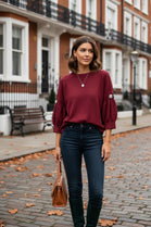 JEWELLED BELL SLEEVE JUMPER